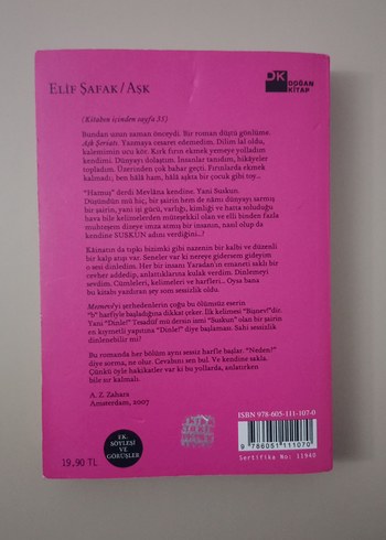 Elif Şafak - Aşk Romanı - Görsel 2