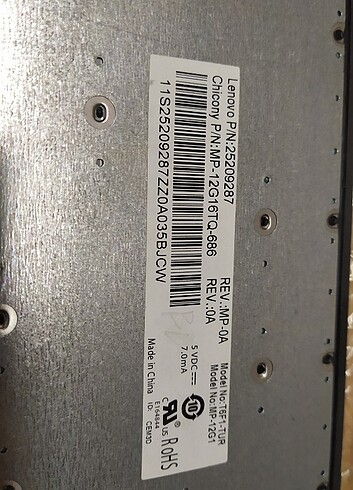 Lenozo z500 klavye bazı tuşları yok orjinal - Görsel 2