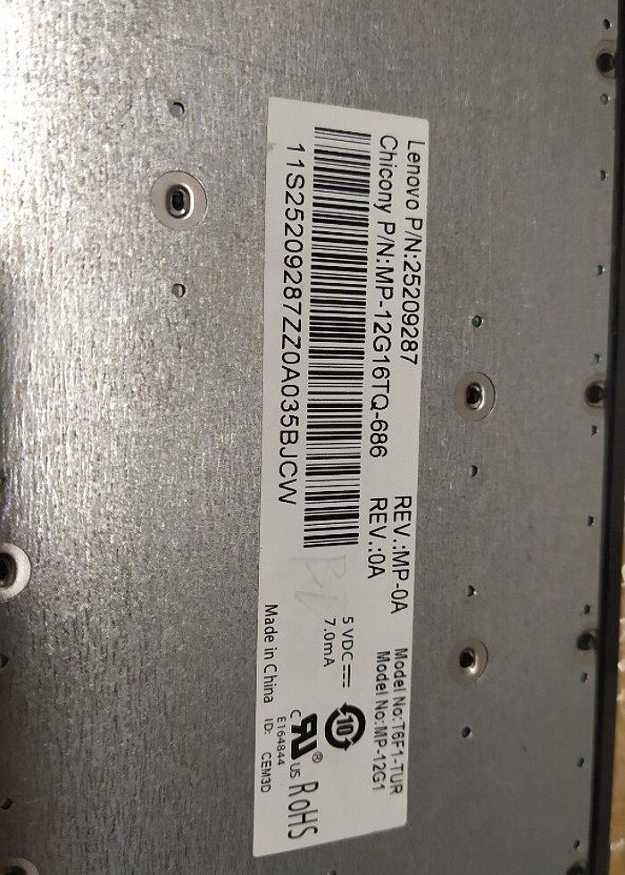 Lenozo z500 klavye bazı tuşları yok orjinal - Görsel 2