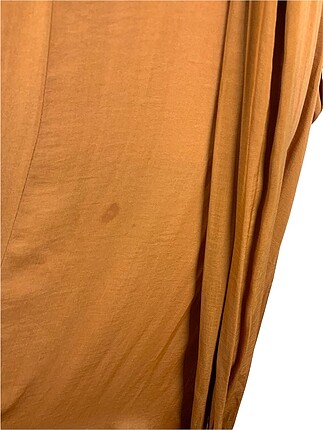 s Beden kahverengi Renk Bağlama detaylı elbise