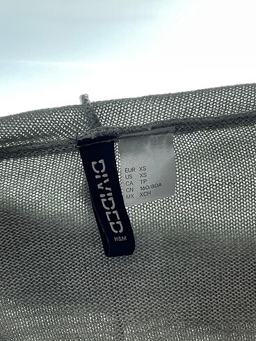 xs Beden gri Renk H&M Kazak / Triko %70 İndirimli.