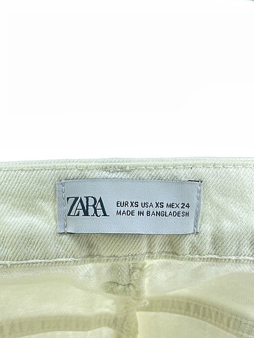 xs Beden beyaz Renk Zara Mini Etek %70 İndirimli.