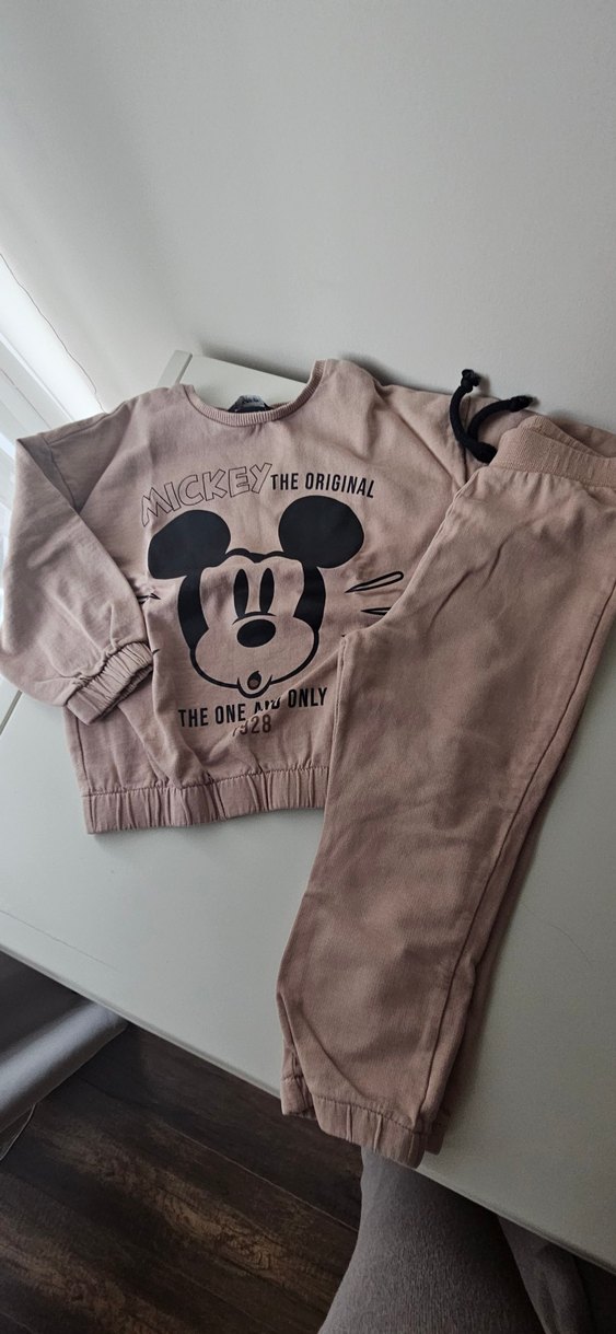 Mickey Baskılı Kahverengi Takım - Görsel 2