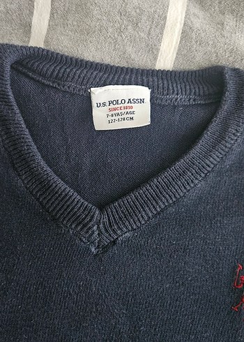 Polo Assn Erkek Çocuk Lacivert V Yaka Kazak - Görsel 3