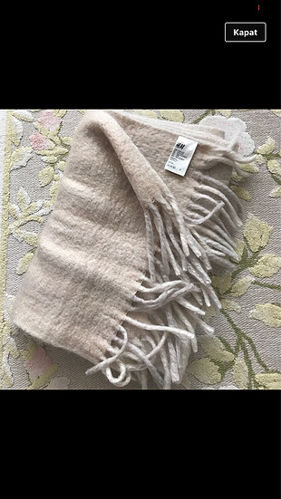 H&M kalın atkı şal
