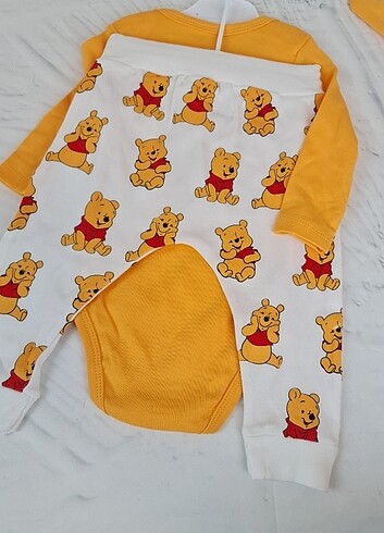 9 Ay Beden sarı Renk Pooh takim 