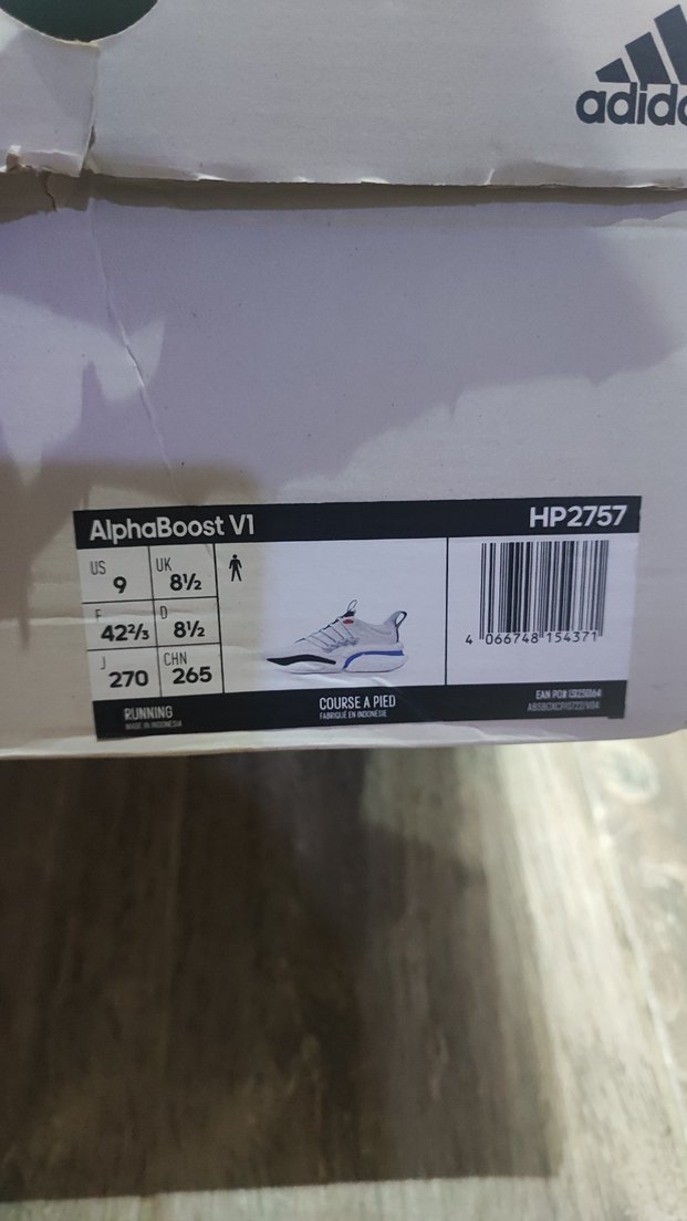 Adidas Alphaboost V1 Erkek Beyaz Koşu Ayakkabısı HP2757 - Görsel 4