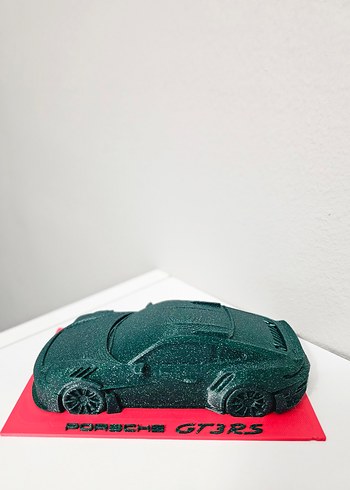 Yeşil Renkli Oyuncak Porsche GT3 RS Araba 3D Baskı ve Tasarımlar
