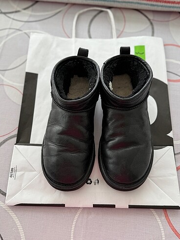 Ugg ultra mini ugg siyah deri