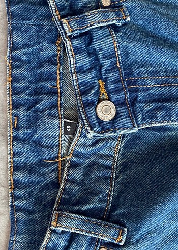 40 Beden Mavi Denim Straight Jeans
