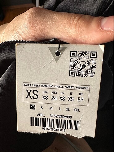 xs Beden Boyundan Bağlamalı Zara Elbise