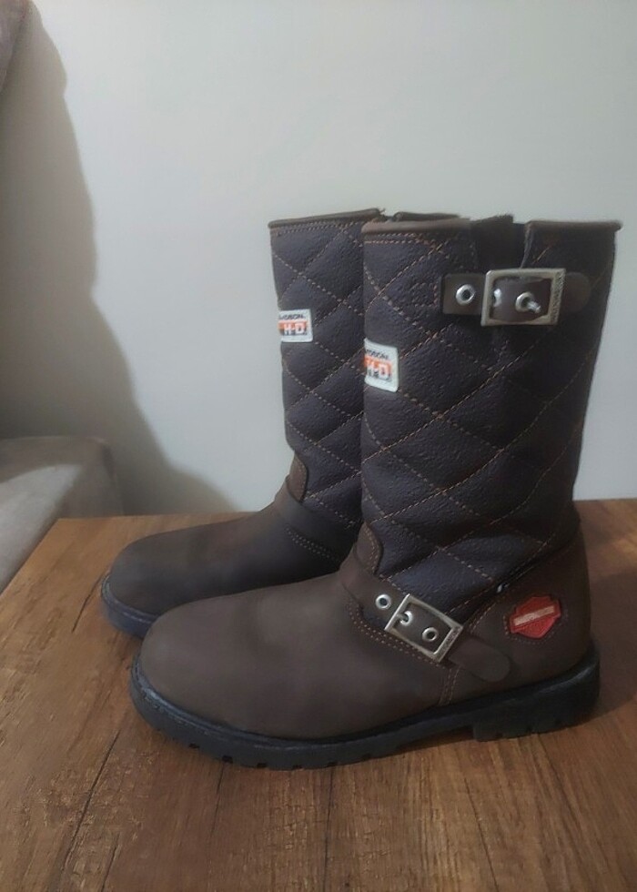 Harley Davidson 35 Numara Kahverengi Bot - Görsel 2