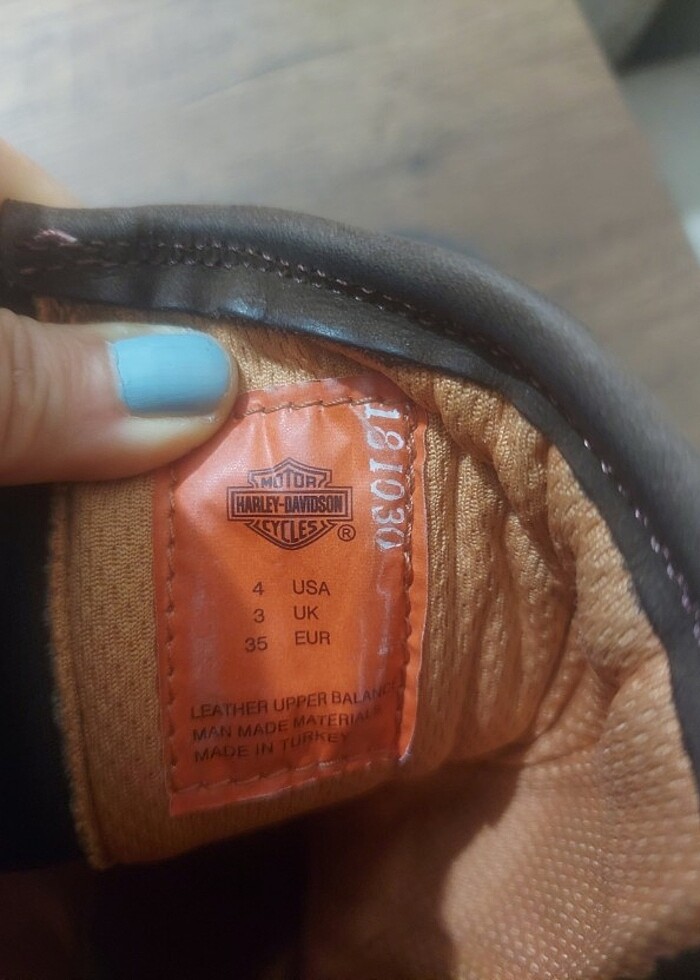 Harley Davidson 35 Numara Kahverengi Bot - Görsel 4