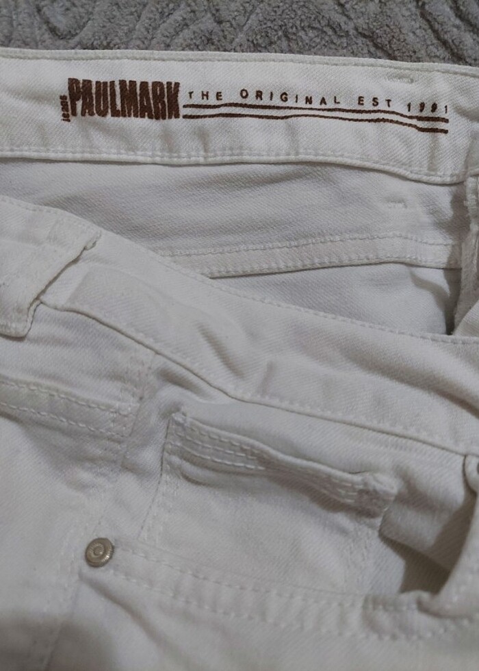 38 Beden İşlemeli Kot Pantolon - Görsel 3