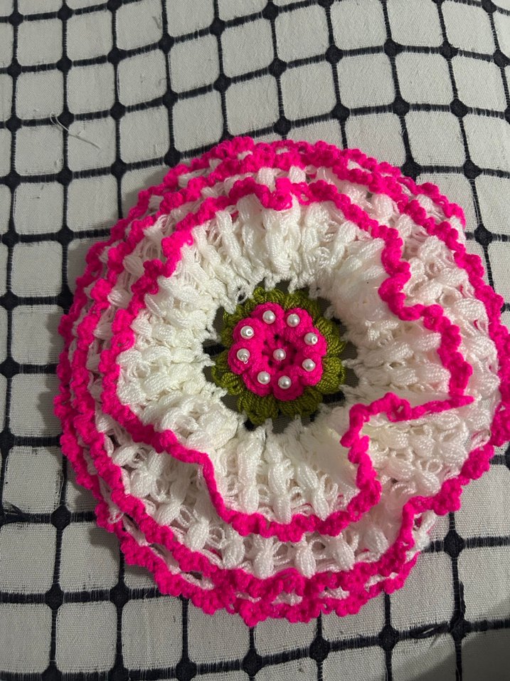 Pembe Örgü Banyo Süngeri - Görsel 2