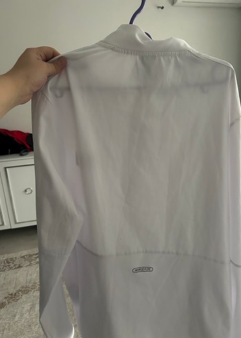 Nike Erkek Beyaz Fermuarlı Spor Ceket - Görsel 3