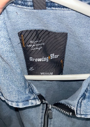 Gri Kadın Denim Fermuarlı Ceket - Görsel 2