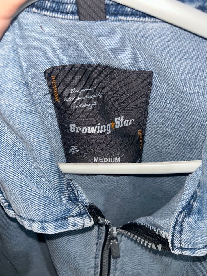 Gri Kadın Denim Fermuarlı Ceket - Görsel 2