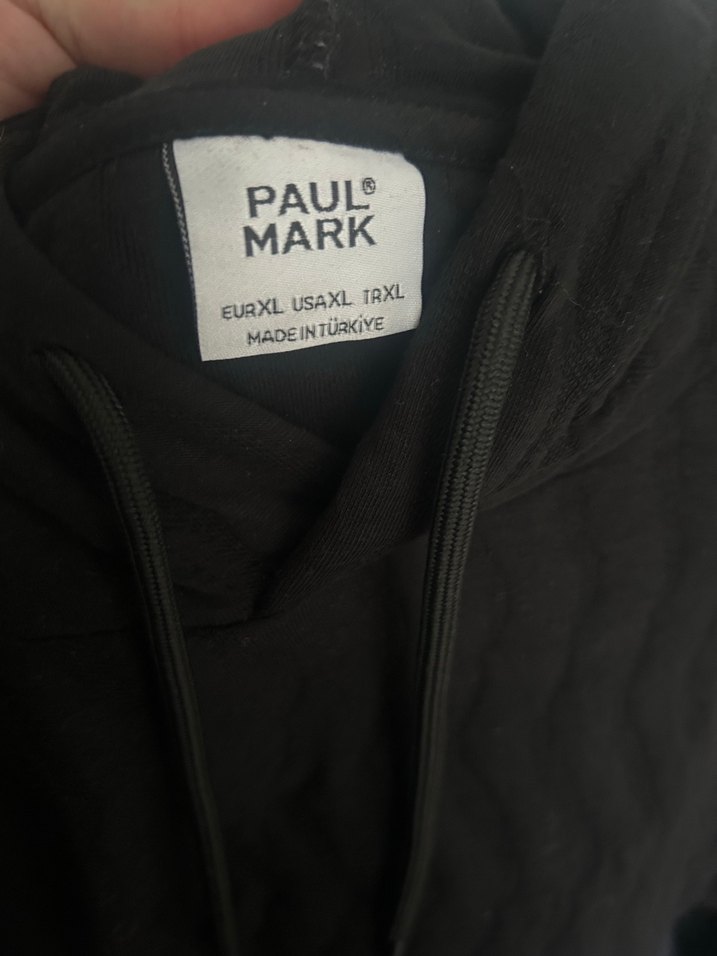 Siyah Fermuarlı unisexSweatshirt - Görsel 2