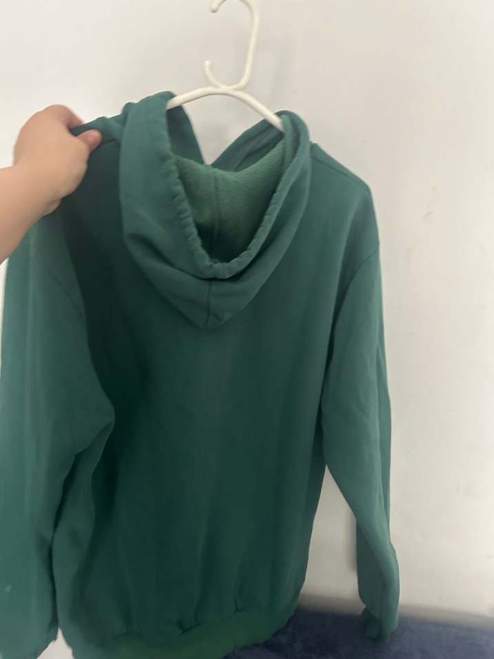 Kadın Yeşil Kapüşonlu Sweatshirt - Görsel 2