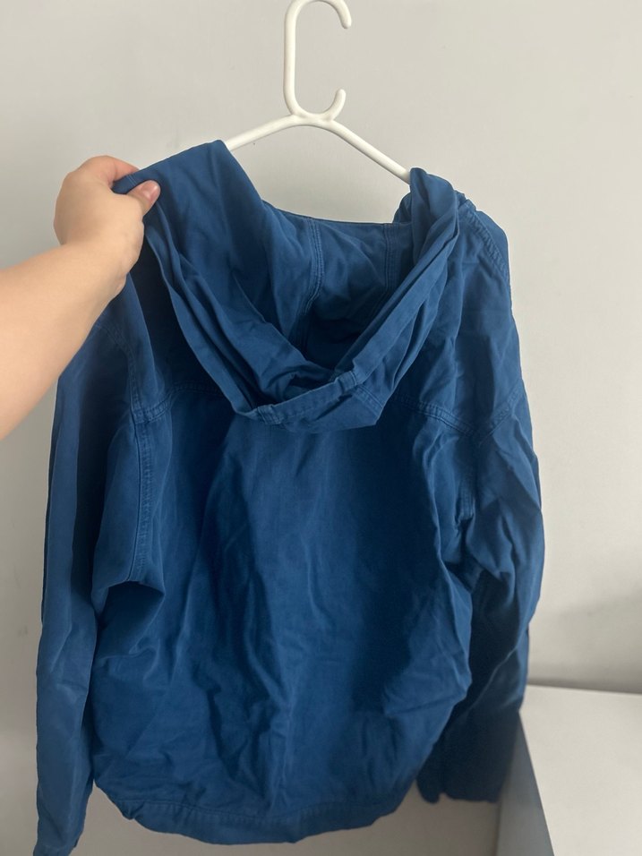 Kadın Mavi Fermuarlı Kot Ceket - Görsel 2