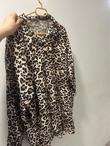 48 Beden Leopar gömlek