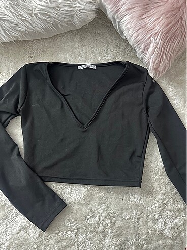 dekolteli m beden crop