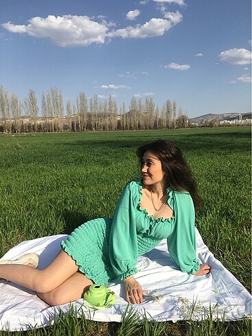 Büzgülü elbise