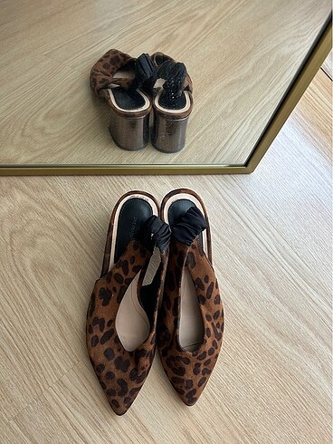 Stradivarius Leopar desenli ayakkabı
