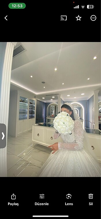 Prenses model gelinlik 30 bin Tl ye almıştım