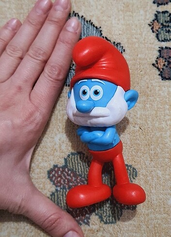  Sert plastik Şirin baba figürü 
