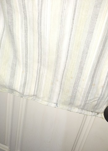 Yeşil Çizgili Kadın kumaş Çanta - Görsel 6