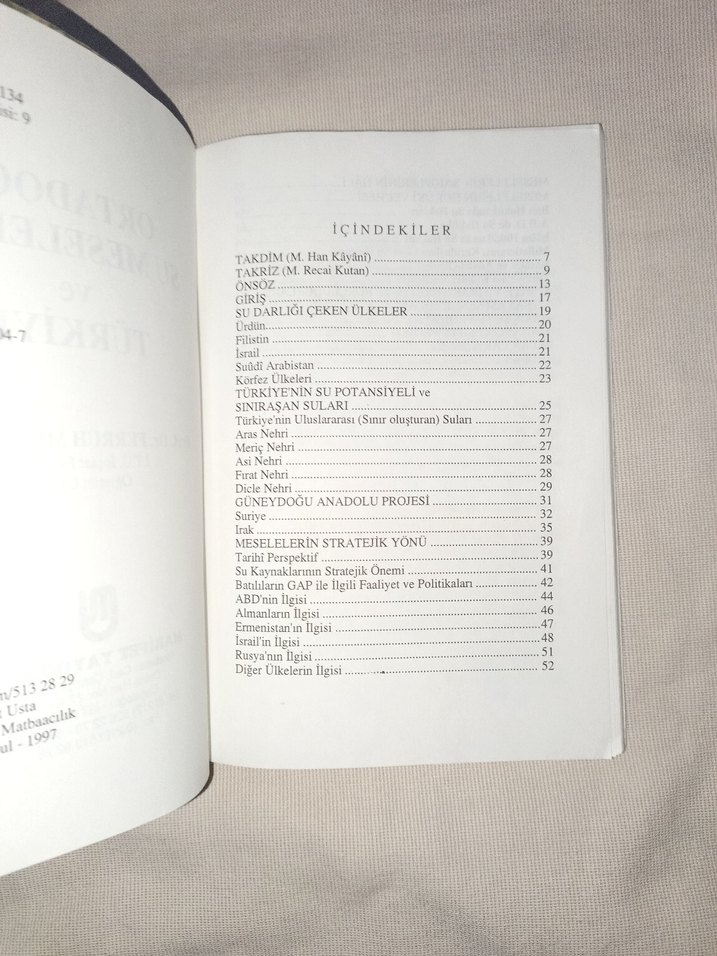 Ortadoğu Su Meseleleri ve Türkiye Kitabı - Görsel 3