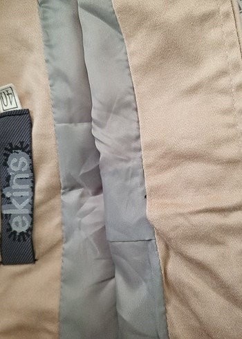 40 Beden ten rengi Renk Bej Kemerli Mini Etek