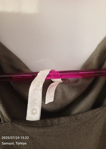 Drapeli Strappy haki Midi Kadın Atlet - Görsel 5