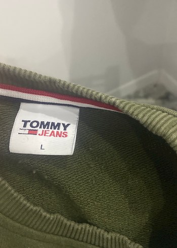 Tommy Hilfiger Haki Erkek Sweatshirt - Görsel 2