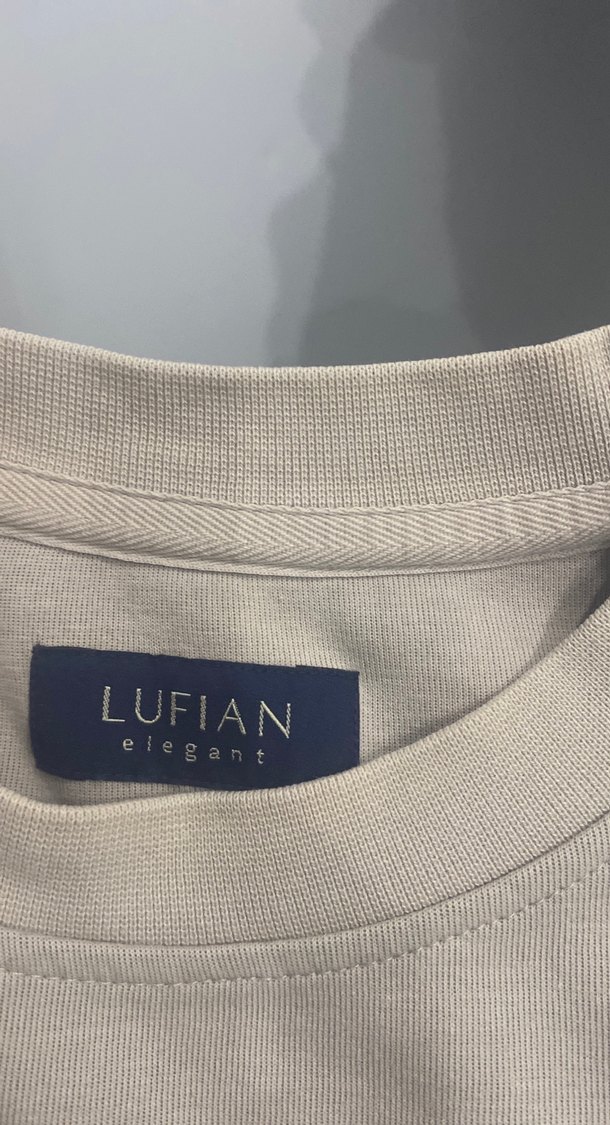 bisiklet yaka Baskılı, Bej erkek Sweatshirt - Görsel 2