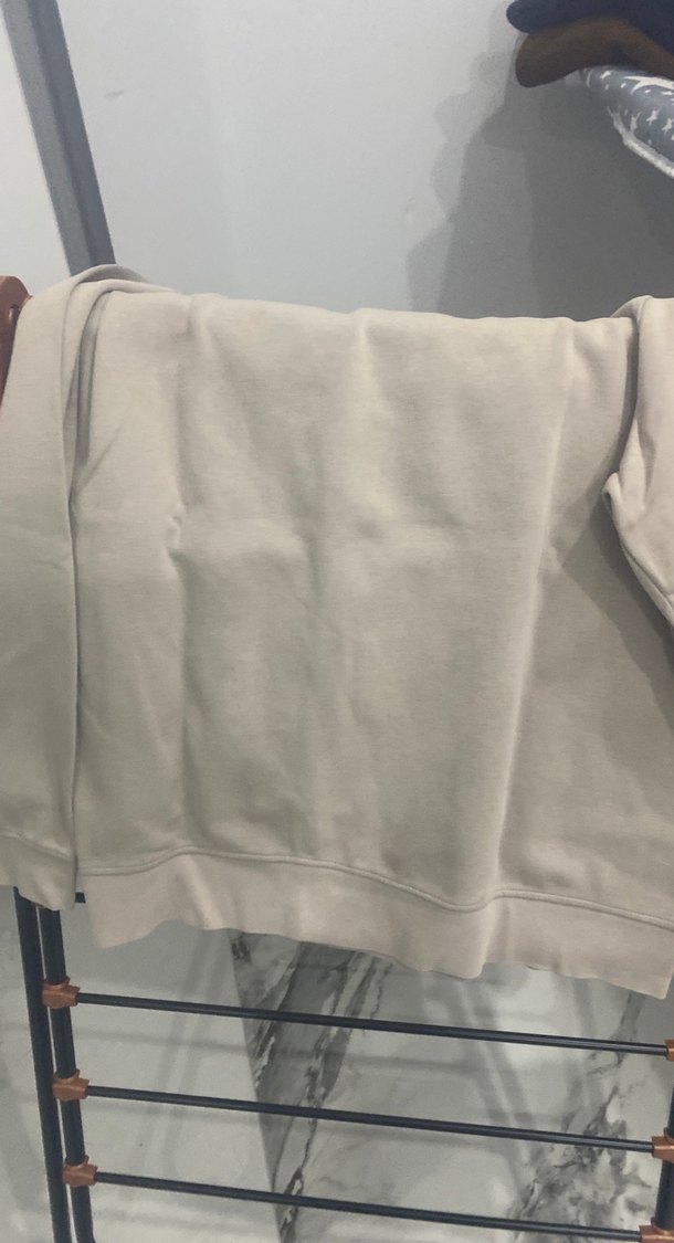 bisiklet yaka Baskılı, Bej erkek Sweatshirt - Görsel 3