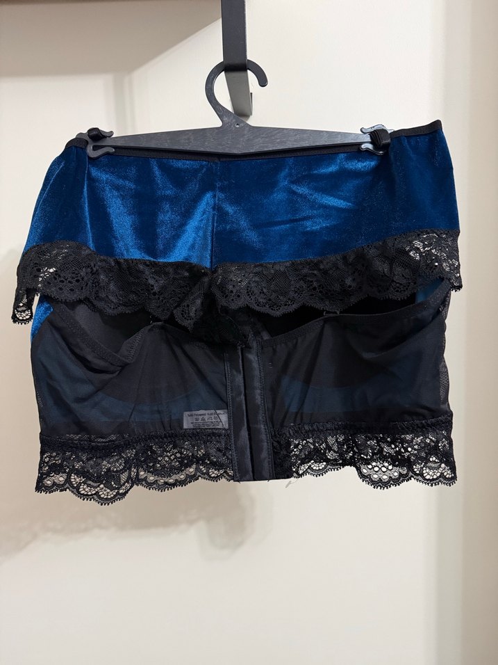 LACİVER KADİFE DETAYLI SÜTYEN TAKIM - Görsel 3