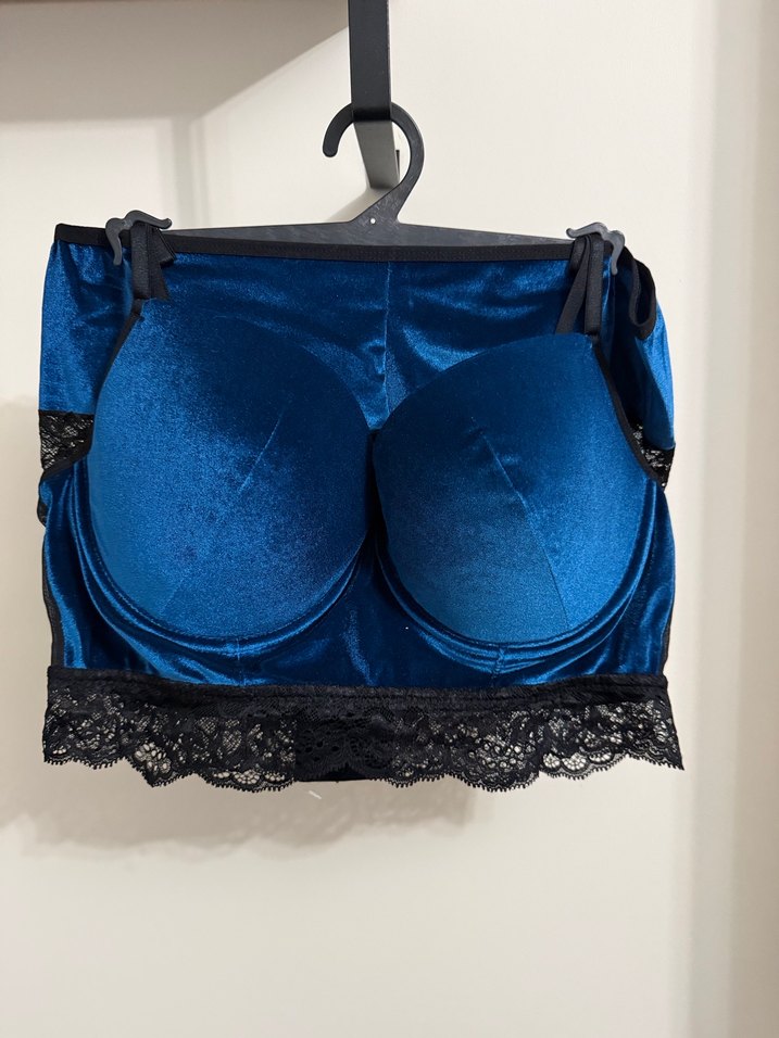 LACİVER KADİFE DETAYLI SÜTYEN TAKIM - Görsel 2