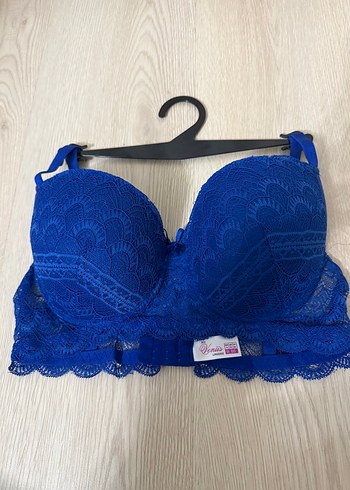 Mavi Dantelli Sütyen 85B - Görsel 2