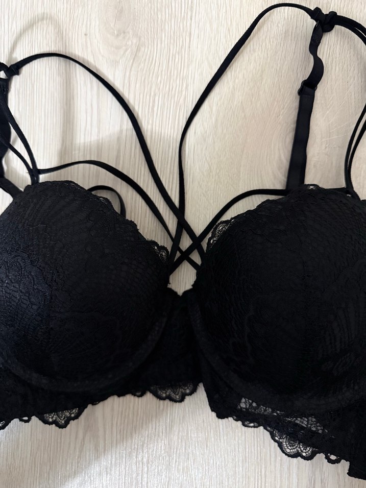 Siyah Destekli Sütyen 90B - Görsel 3