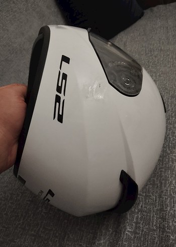 Beyaz LS2 Rookie Motosiklet Kaskı - Görsel 4