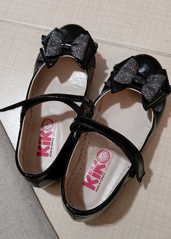 Kız Çocuk Siyah Fiyonk Detaylı Babet - Görsel 3