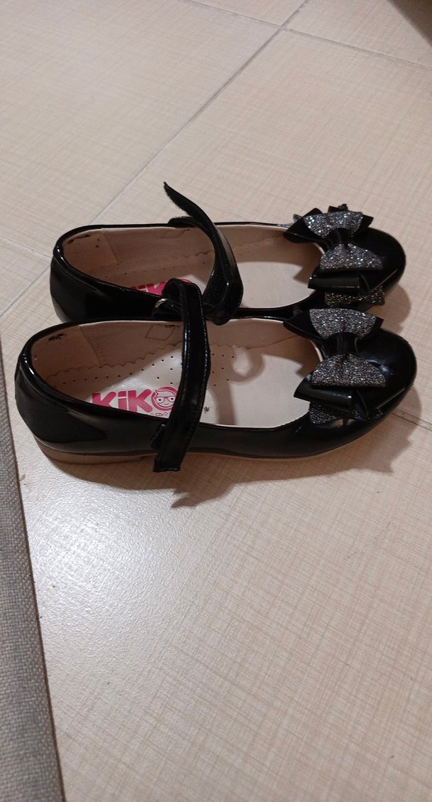 Kız Çocuk Siyah Fiyonk Detaylı Babet - Görsel 2