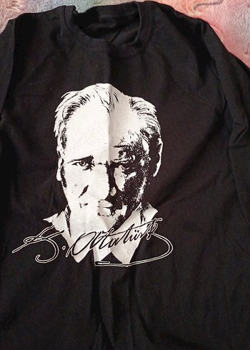 Uzun Kollu Siyah kız çocuk Atatürk baskılı - Görsel 2