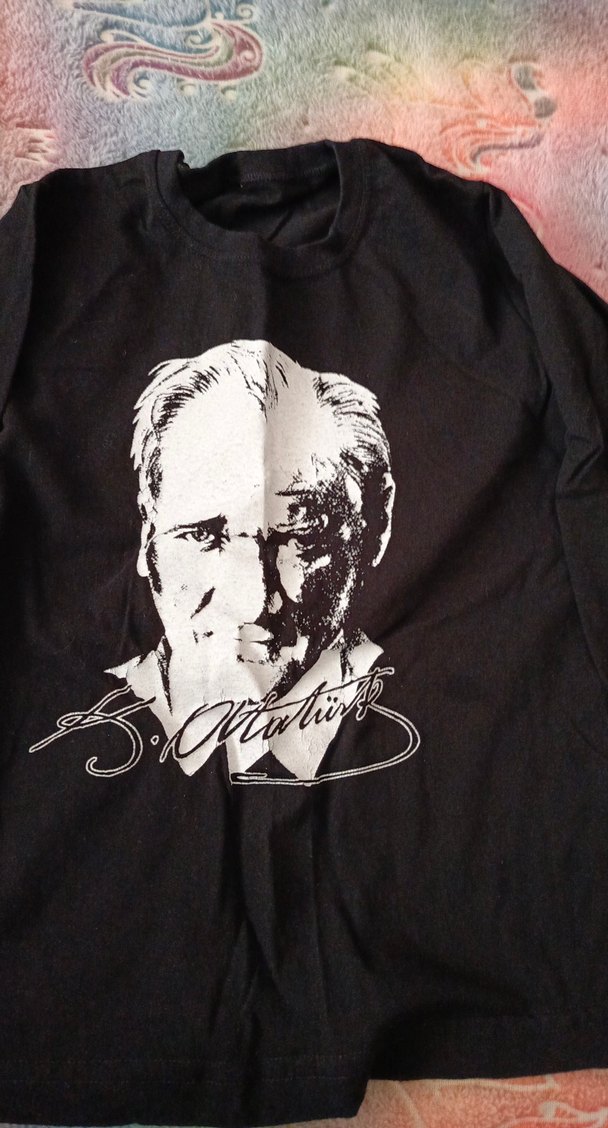 Uzun Kollu Siyah kız çocuk Atatürk baskılı - Görsel 2