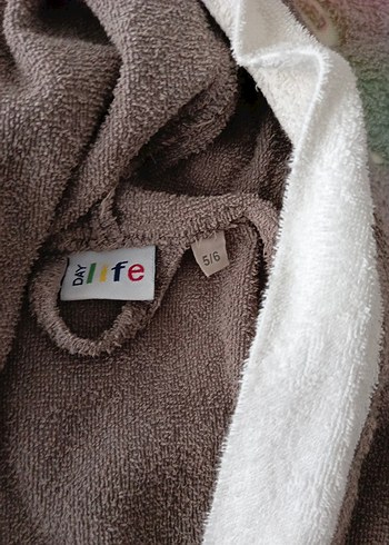 Kız Çocuk Kahverengi Bornoz - Görsel 2