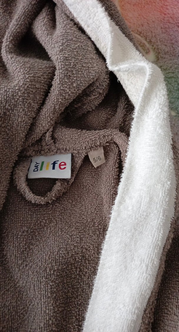 Kız Çocuk Kahverengi Bornoz - Görsel 2