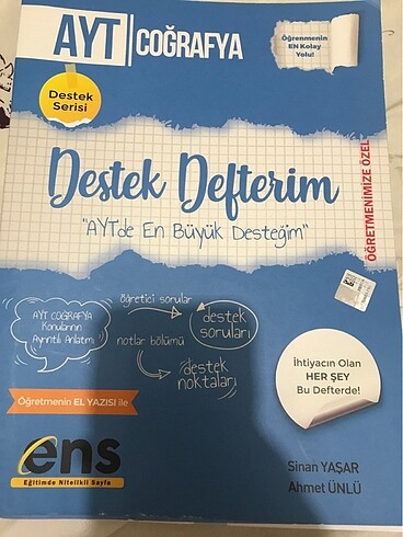 Ens yayınları ayt coğrafya konu anlatım kitabı